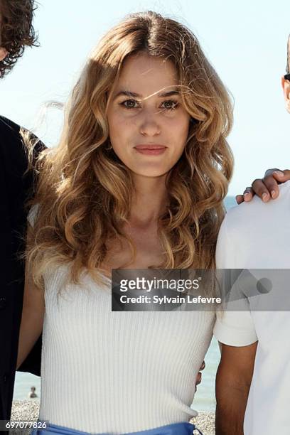 Alice David attends "Les ex" photocall during 4th day of 31st Cabourg Film Festival on June 17, 2017 in Cabourg, France.