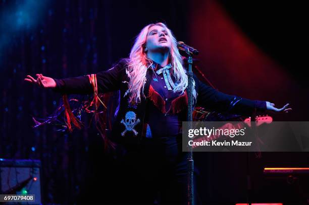 Kesha performs onstage during the 2017 Firefly Music Festival on June 17, 2017 in Dover, Delaware.