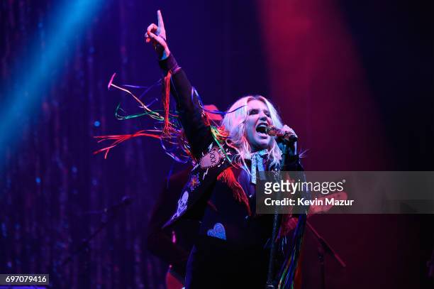 Kesha performs onstage during the 2017 Firefly Music Festival on June 17, 2017 in Dover, Delaware.