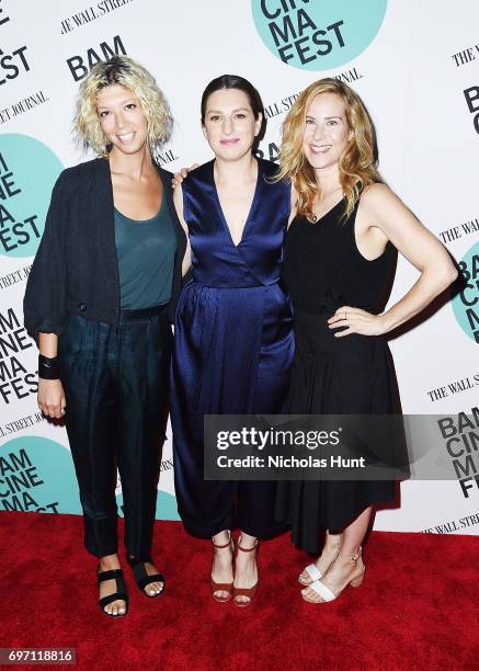 Director Gillian Robespierre, Writer Elisabeth Holm and Producer Rachel Shane attend the "Landline" New York screening during the BAMcinemaFest 2017...