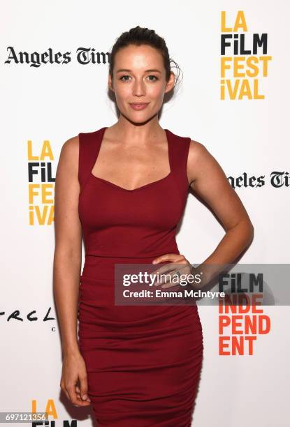 Sarah Dumont attends the "Serpent" Premiere during the 2017 Los Angeles Film Festival at Arclight Cinemas Culver City on June 17, 2017 in Culver...