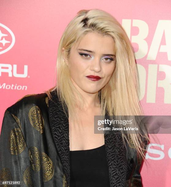 Sky Ferreira attends the premiere of "Baby Driver" at Ace Hotel on June 14, 2017 in Los Angeles, California.
