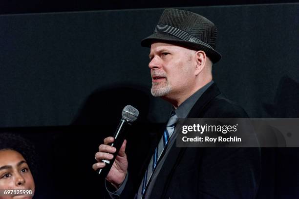 James K. Fulater attneds the 2017 Soho Film Festival "Landing Up" New York premiere at Village East Cinema on June 17, 2017 in New York City.