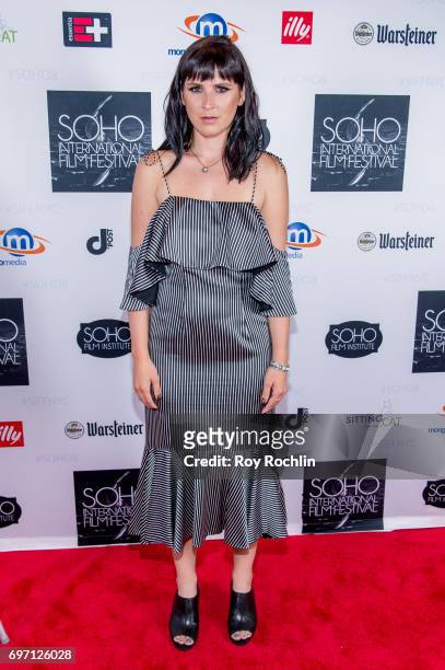 Marzy Hart attneds the 2017 Soho Film Festival "Landing Up" New York premiere at Village East Cinema on June 17, 2017 in New York City.