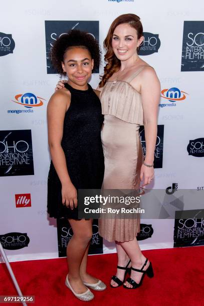 Grace Capeless and Stacey Maltin attneds the 2017 Soho Film Festival "Landing Up" New York premiere at Village East Cinema on June 17, 2017 in New...