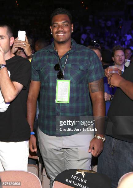 Player Ronnie Stanley attends The D'USSE Lounge At Ward-Kovalev 2: "The Rematch" on June 17, 2017 in Las Vegas, Nevada.