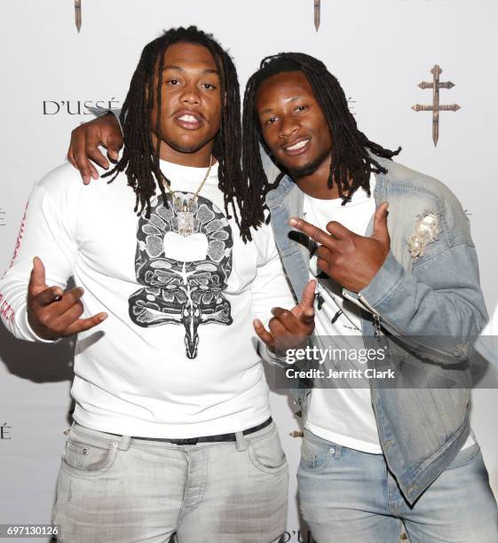 Players Darius Philon and Todd Gurley attends The D'USSE Lounge At Ward-Kovalev 2: "The Rematch" on June 17, 2017 in Las Vegas, Nevada.