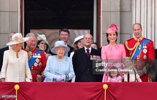 Camilla, Duchess of Cornwall, Prince Charles, Prince of Wales, Princess Eugenie of York, Queen Elizabeth II, Vice Admiral Timothy Laurence, Princess...