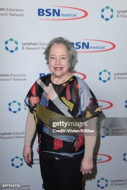 Actress Kathy Bates attends Academy Award Winner and LE&RN Spokesperson Kathy Bates Hosts Reception On The Eve Of The Third Annual California...