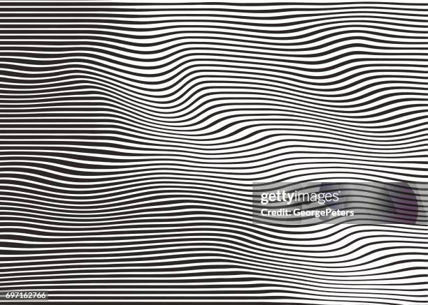 ilustrações de stock, clip art, desenhos animados e ícones de wavy, rippled halftone pattern abstract background - placa de impressão gravada com riscos