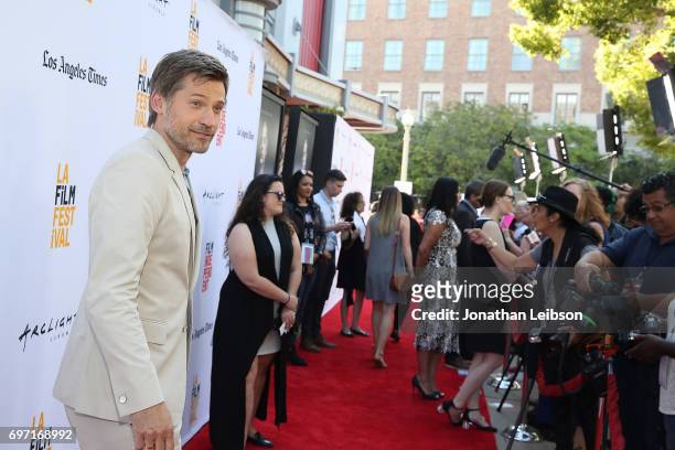 Nikolaj Coster-Waldau attends the AT&T And Saban Films Present The LAFF Gala Premiere Of Shot Caller at ArcLight Cinemas on June 17, 2017 in Culver...