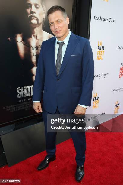 Holt McCallany attends the AT&T And Saban Films Present The LAFF Gala Premiere Of Shot Caller at ArcLight Cinemas on June 17, 2017 in Culver City,...