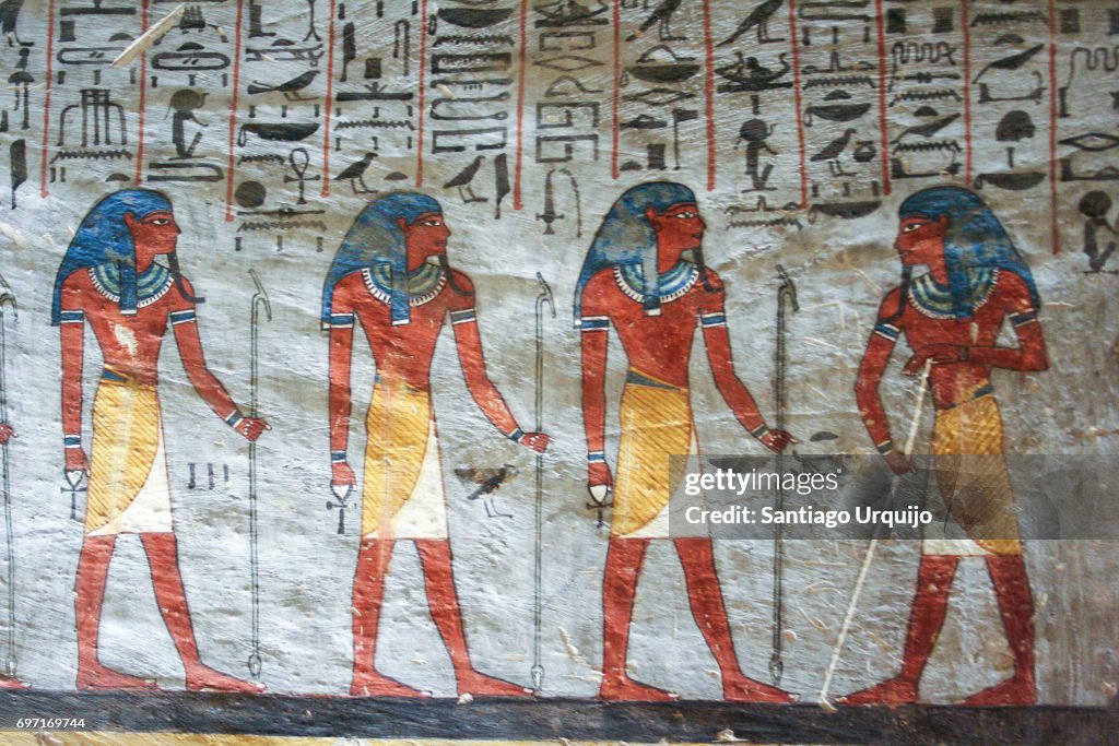 Mural in tomb of Ramses I