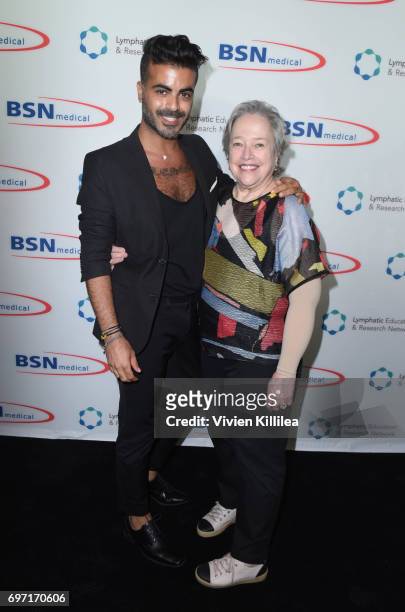 Shlomi Hillel Krim and Kathy Bates attend Academy Award Winner and LE&RN Spokesperson Kathy Bates Hosts Reception On The Eve Of The Third Annual...