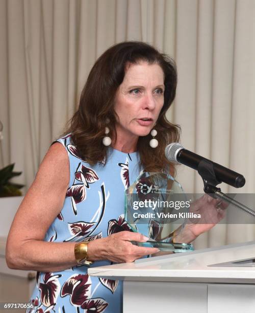 Honoree Nancy Gray attends Academy Award Winner and LE&RN Spokesperson Kathy Bates Hosts Reception On The Eve Of The Third Annual California Run/Walk...