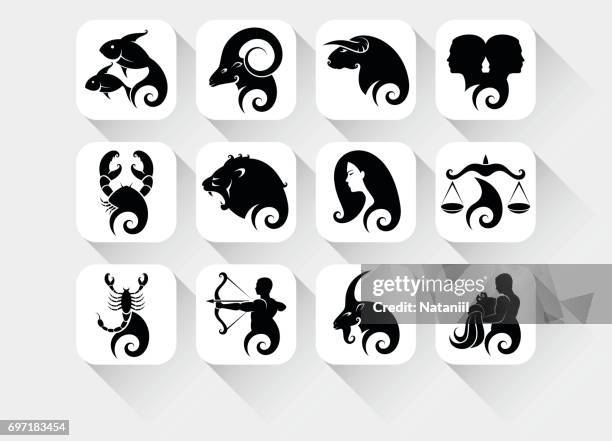 zodiac signs - libra stock illustrations