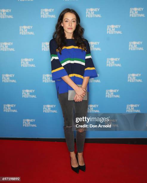 Isabella Giovinazzo arrives ahead of the Sydney Film Festival Closing Night Gala and Australian premiere of Okja at State Theatre on June 18, 2017 in...