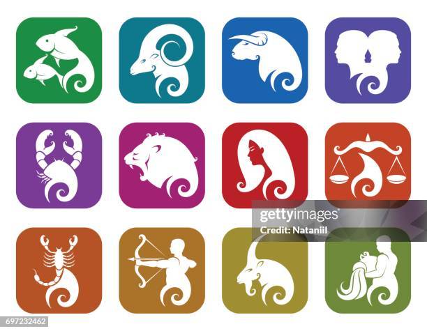 sternzeichen - astrology sign stock-grafiken, -clipart, -cartoons und -symbole