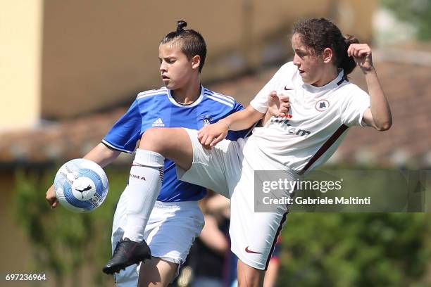 General view during the Italian Football Federation during the Danone Cup final at Coverciano on June 18, 2017 in Florence, Italy.