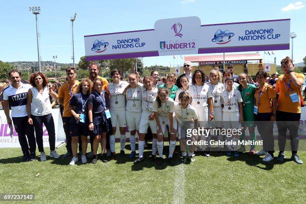 Roma under 12 during the Danone Cup final at Coverciano on June 18, 2017 in Florence, Italy.
