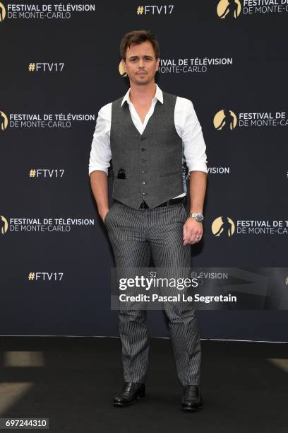 Darin Brooks from 'The bold and the beautiful' attends a photocall during the 57th Monte Carlo TV Festival : Day 3 on June 18, 2017 in Monte-Carlo,...