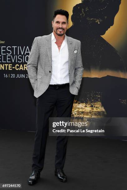 Don Diamont from 'The bold and the beautiful' attends a photocall during the 57th Monte Carlo TV Festival : Day 3 on June 18, 2017 in Monte-Carlo,...