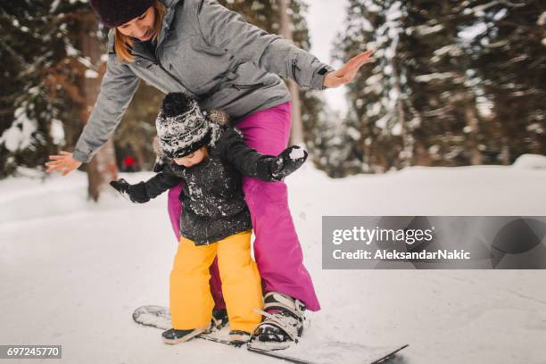 snowboard les - snowboarding stockfoto's en -beelden