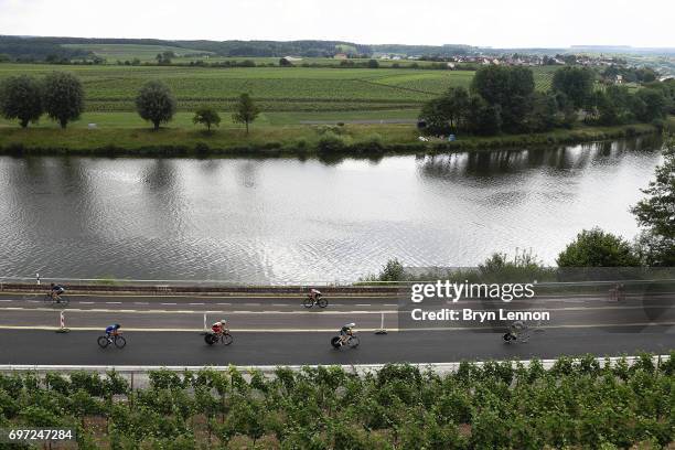 General view of the Ironman 70.3 Luxembourg-Region Moselle race on June 18, 2017 in Remich, Luxembourg.