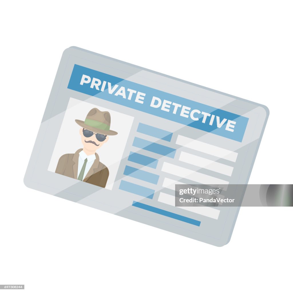 Detectives Signature Documents Of A Private Detective Card That Shows The Personality Of The ...
