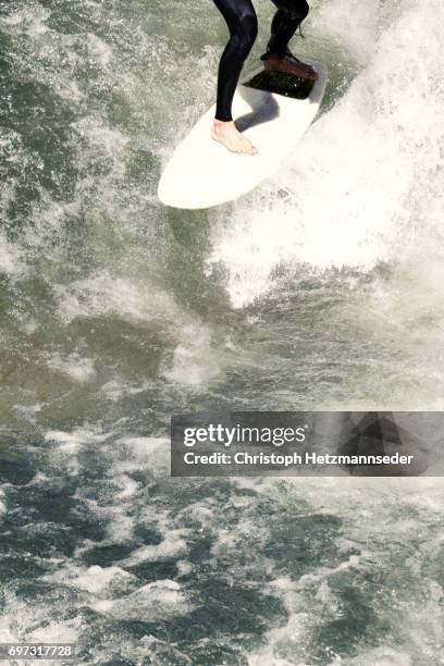 surfing - munich summer stockfoto's en -beelden