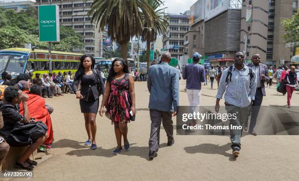 Nairobi, Kenya Street scene in Nairobi, capital of Kenya on May 15, 2017 in Nairobi, Kenya.