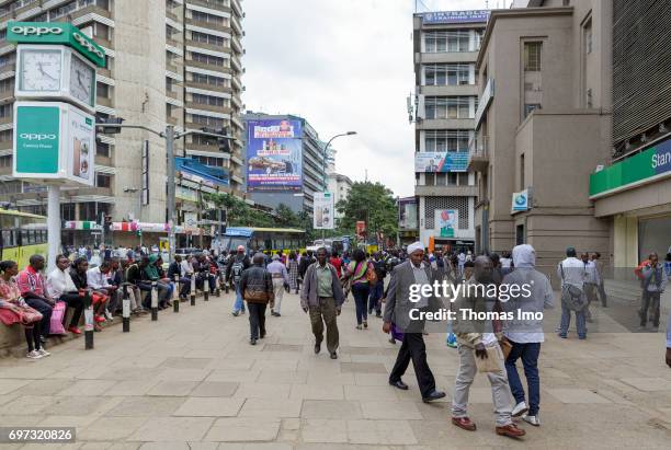 Nairobi, Kenya Street scene in Nairobi, capital of Kenya on May 15, 2017 in Nairobi, Kenya.