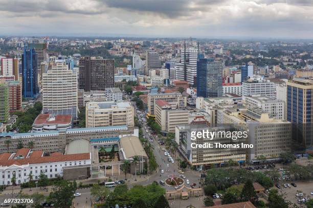 Cityscape of Nairobi, capital of Kenya on May 15, 2017 in Nairobi, Kenya.