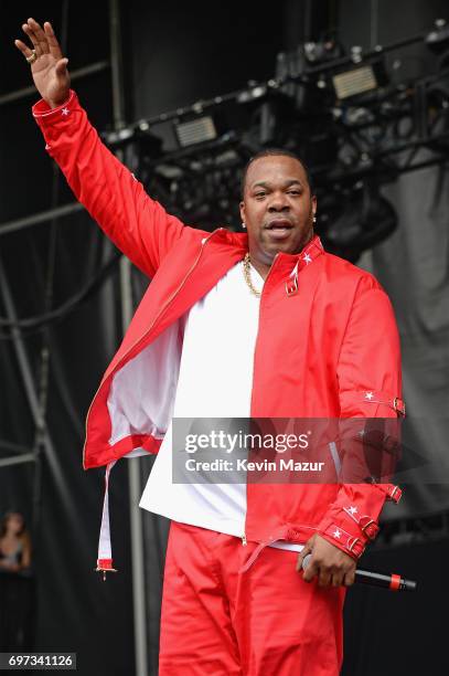 Busta Rhymes performs onstage during the 2017 Firefly Music Festival on June 18, 2017 in Dover, Delaware.