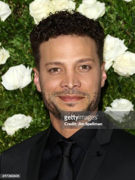 Singer Justin Guarini attends the 71st Annual Tony Awards at Radio City Music Hall on June 11, 2017 in New York City.