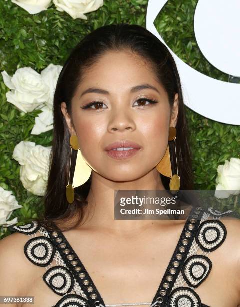 Singer/actress Eva Noblezada attends the 71st Annual Tony Awards at Radio City Music Hall on June 11, 2017 in New York City.