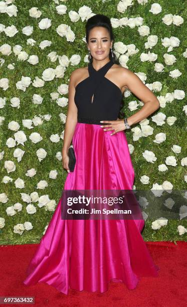 Actress Courtney Reed attends the 71st Annual Tony Awards at Radio City Music Hall on June 11, 2017 in New York City.