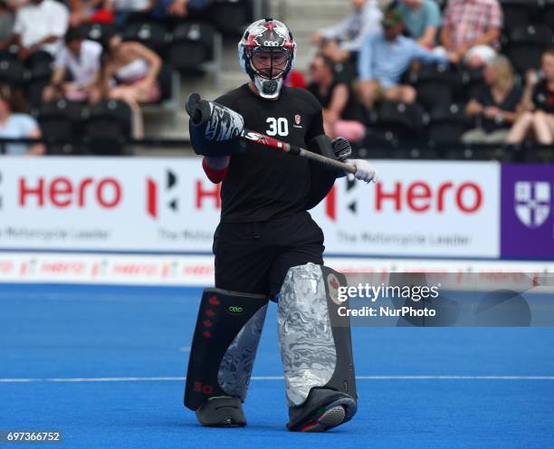 David Carter of Canada during The Men's Hockey World League Semi-Final 2017 Group B match between Canada and India The Lee Valley Hockey and Tennis...