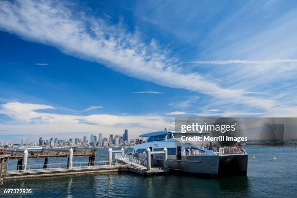 seattle water taxi - washington state ferry stock pictures, royalty-free photos & images