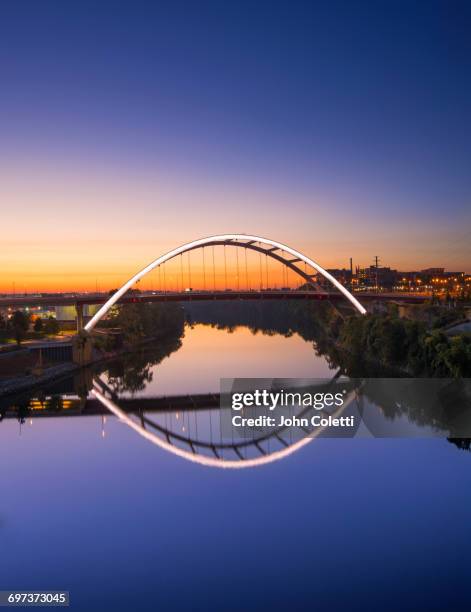 nashville, tennessee - nashville bridge stock pictures, royalty-free photos & images