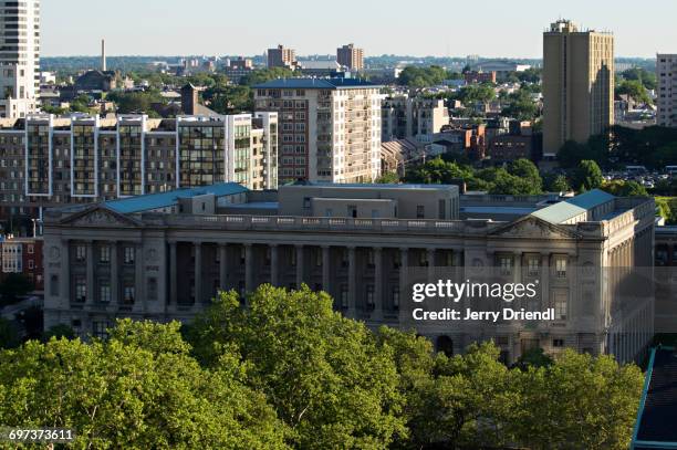 the philadelphia juvenile court building. - philadelphia courthouse stock pictures, royalty-free photos & images