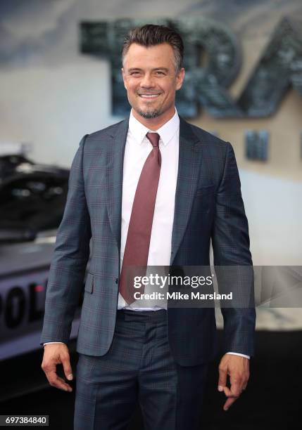 Josh Duhamel attends the global premiere of "Transformers: The Last Knight" at Cineworld Leicester Square on June 18, 2017 in London, England.