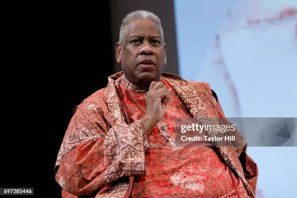 Vogue Contributing Editor Andre Leon Talley speaks regarding "Rei Kawakubo/Comme des Garcons: Art of the In-Between" during "Sunday At The Met:...