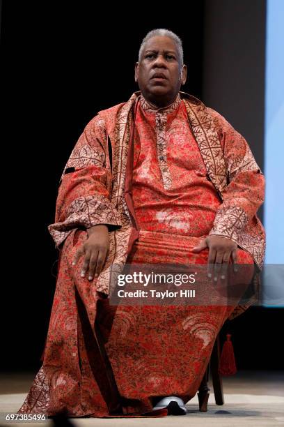 Vogue Contributing Editor Andre Leon Talley speaks regarding "Rei Kawakubo/Comme des Garcons: Art of the In-Between" during "Sunday At The Met:...