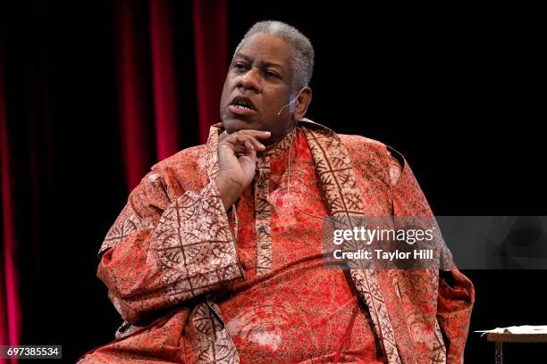 Vogue Contributing Editor Andre Leon Talley speaks regarding "Rei Kawakubo/Comme des Garcons: Art of the In-Between" during "Sunday At The Met:...