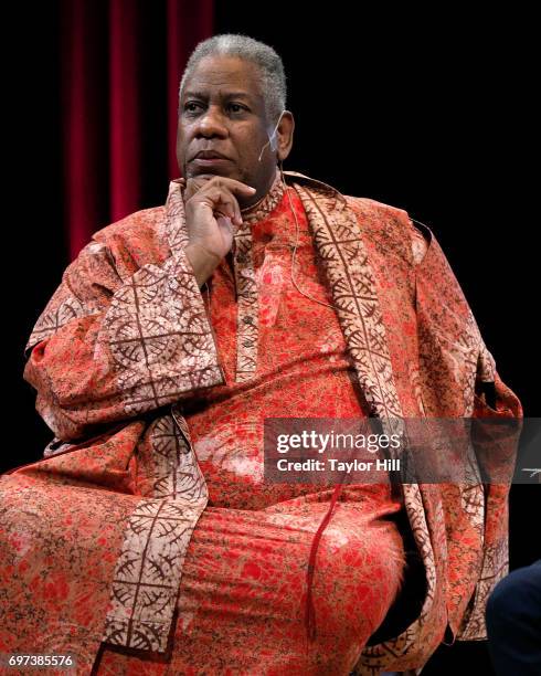 Vogue Contributing Editor Andre Leon Talley speaks regarding "Rei Kawakubo/Comme des Garcons: Art of the In-Between" during "Sunday At The Met:...