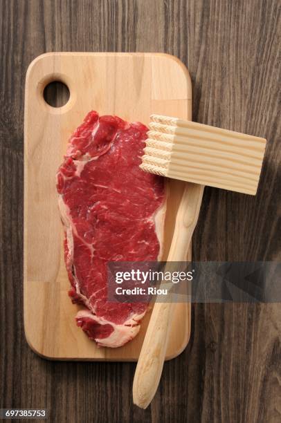 beefsteak - meat tenderiser stock pictures, royalty-free photos & images