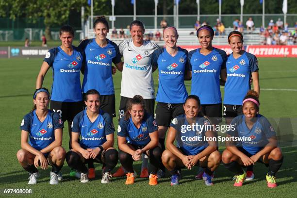 Kansas City before an NWSL match between the Seattle Reign FC and FC Kansas City on June 17, 2017 at Children's Mercy Victory Field in Kansas City,...