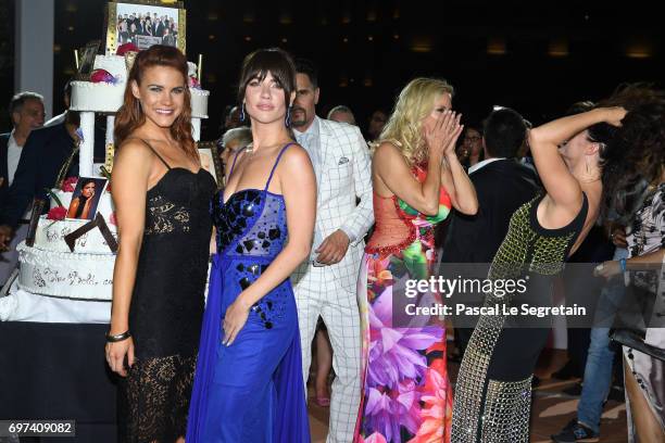 Courtney Hope and Jacquelines MacInnes Wood attend the 'The Bold and The Beautiful' 30th Years anniversary during the 57th Monte Carlo TV Festival :...