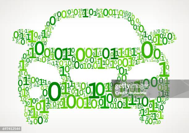 Car Binary Code Zero One Vector Illustration High-Res Vector Graphic ...